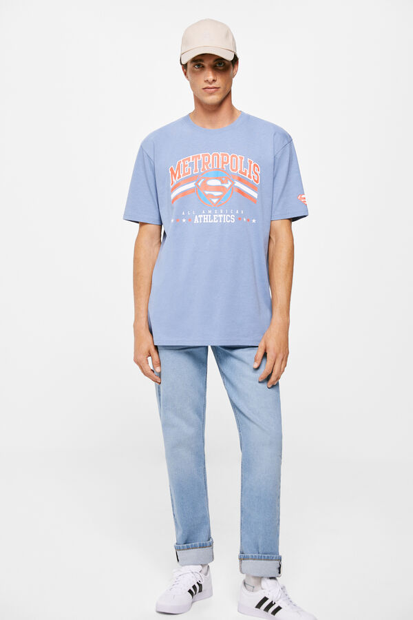 Springfield T-shirt Metrópolis Superman azul