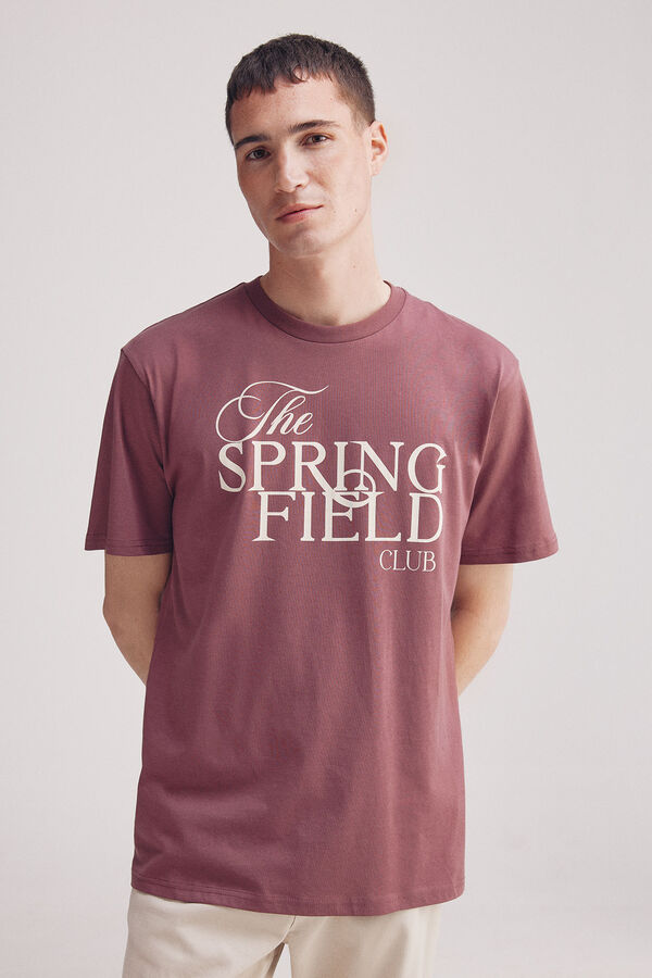 Springfield Camiseta logo Springfield club burdeos