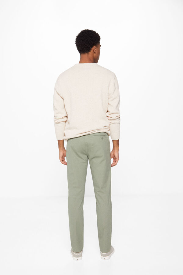 Springfield Chino micro estampado verde