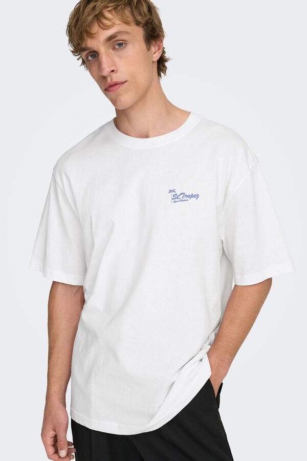 Only & Sons T-shirt de manga curta branco
