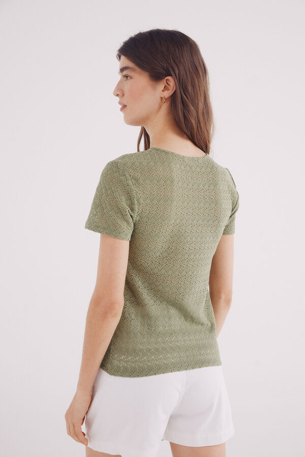 Springfield Camiseta Estruturada verde