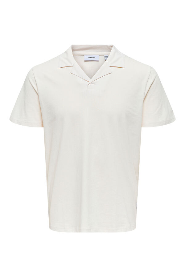 Only & Sons Polo de hombre regular fit. blanco