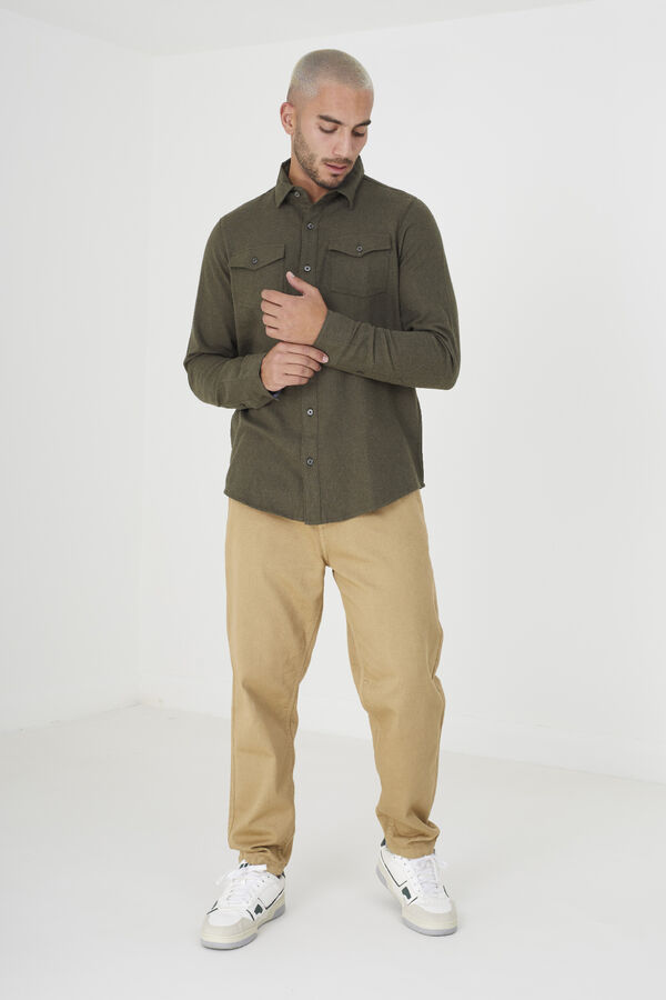 Brave Soul Camisa de manga comprida cinzento