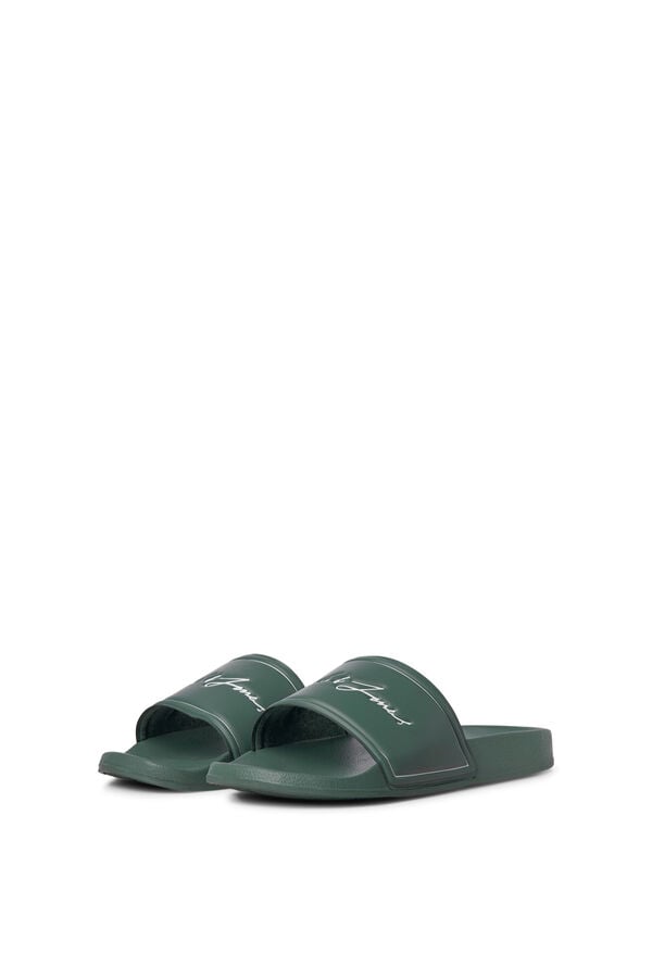 Jack & Jones Chinelos de pala com logo verde
