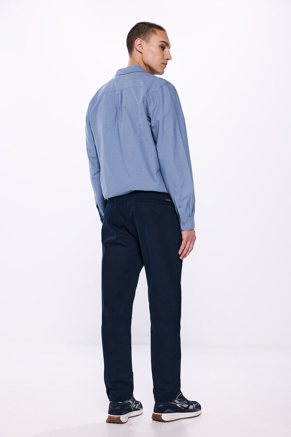 Springfield Calças chino regular fit azul