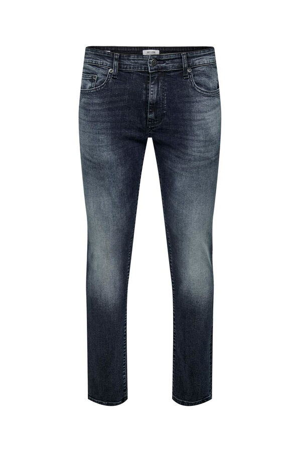Only & Sons Jeans de hombre slim fit negro