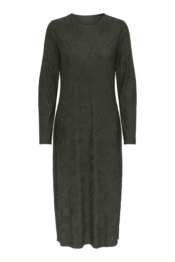 JDY Vestido midi manga larga verde