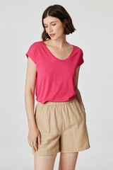 Springfield Camiseta de lurex fucsia