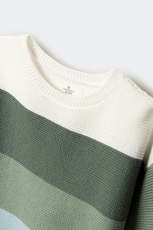 Springfield Kids Jersey rayas ni&ntilde;a verde