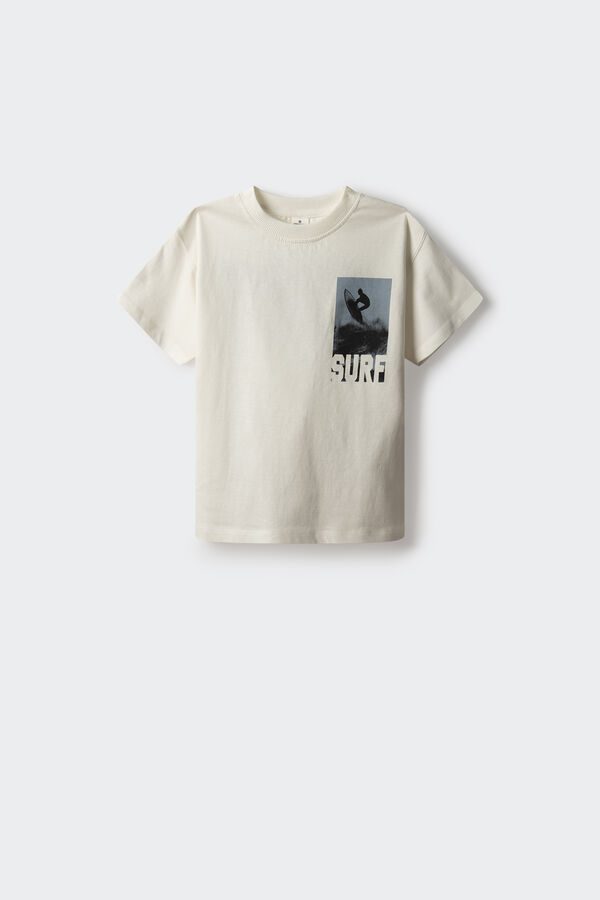 Springfield Kids Camiseta de surf para menino bege