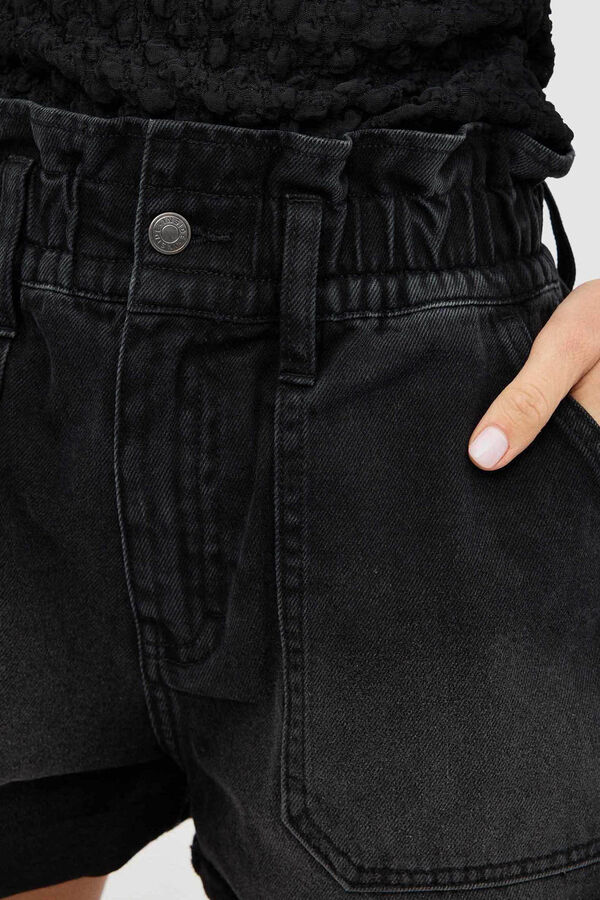 Inside Shorts Vaqueros Baggy negro