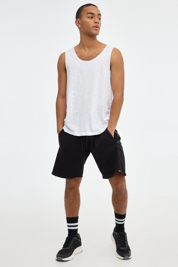 Inside Bermuda Jogger B&aacute;sica negro