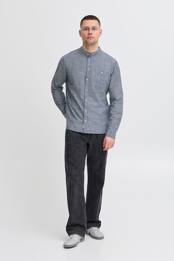 Blend Camisa Manga Comprida Bhalex  azul