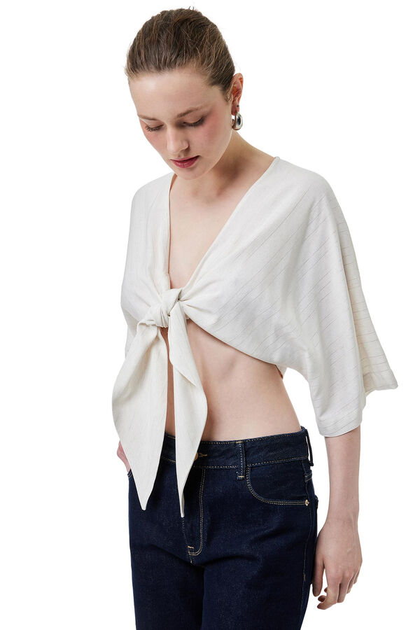 Koton Blusa lazada lino beige
