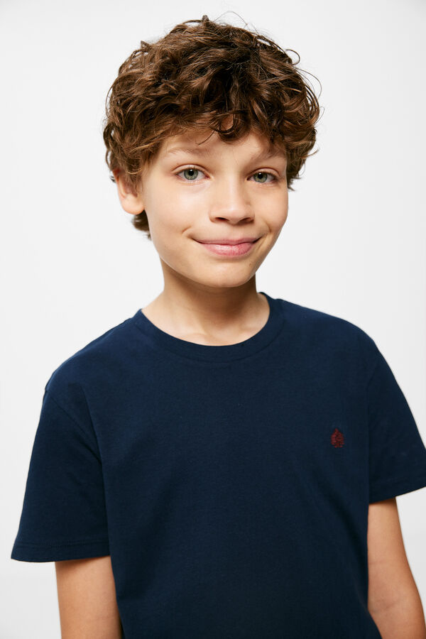 Springfield Kids Camiseta básica logo niño azul