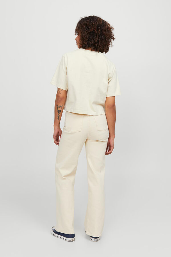 Jack & Jones Pantal&oacute;n blanco corte recto blanco