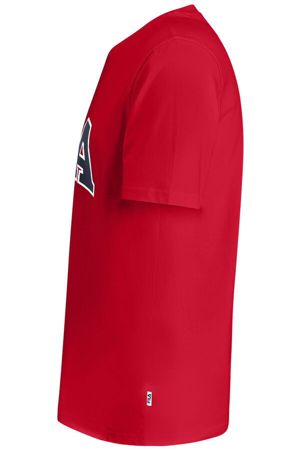 Fila T-shirt de homem de manga curta vermelho