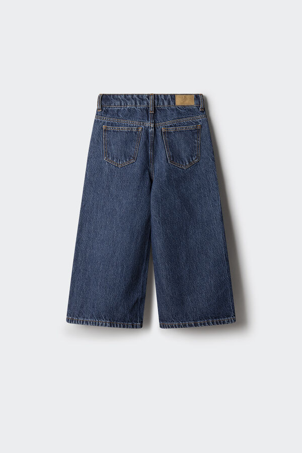 Springfield Kids Pantal&oacute;n denim culotte ni&ntilde;a azul