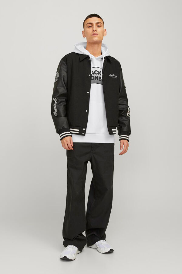 Jack & Jones Sudadera capucha est&aacute;ndar blanco