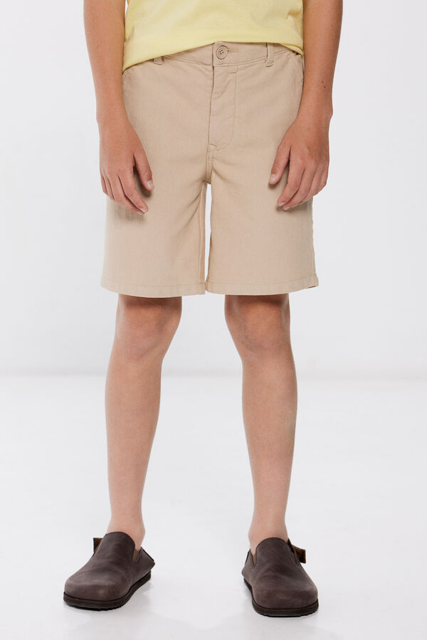 Springfield Kids Bermudas piqu&eacute; menino bege