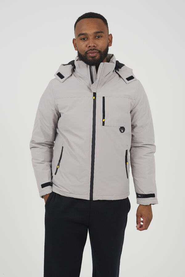 Brave Soul Casaco com capuz bege