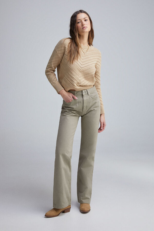 Springfield Bot&iacute;n de piel kaki