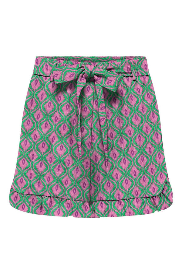 Only Shorts volantes verde