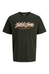 Jack & Jones PLUS Camiseta logo frontal verde