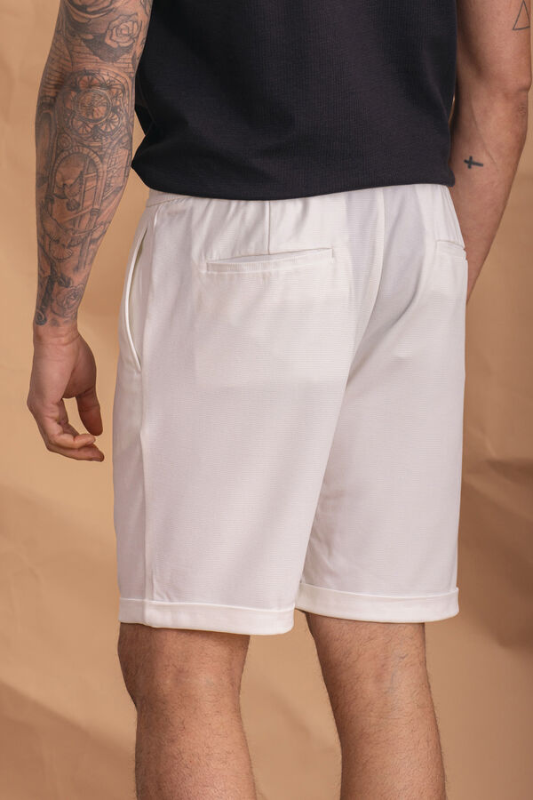 Celopman Bermuda Casual Blanca blanco