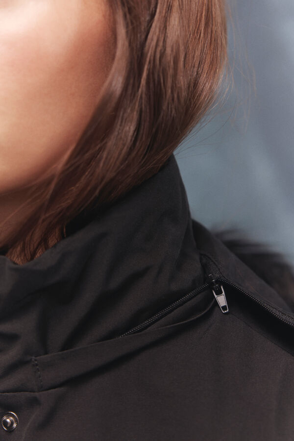 Springfield Parka capucha pelo Sorona Aura negro