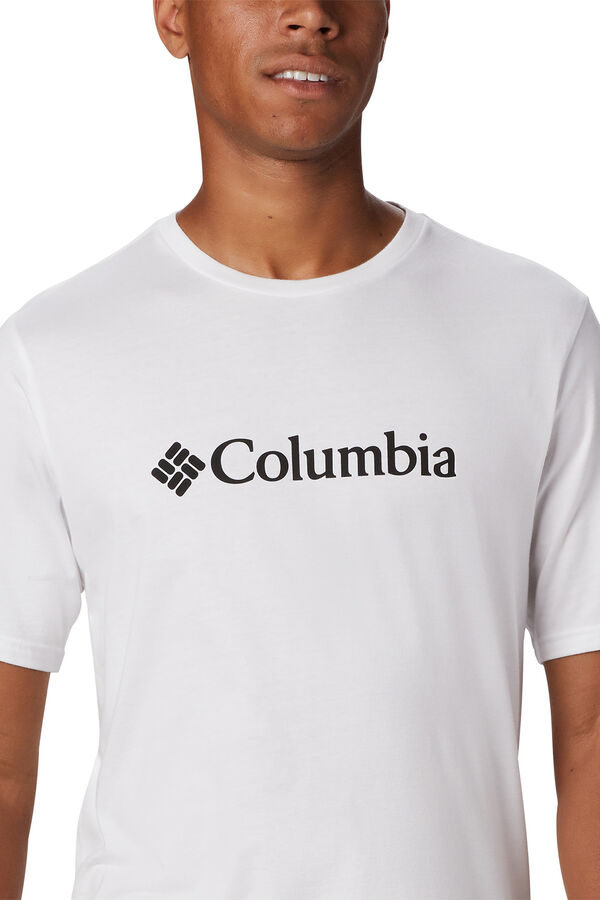 Columbia Camiseta masculina de manga curta Columbia CSC Basic Logo™ branco
