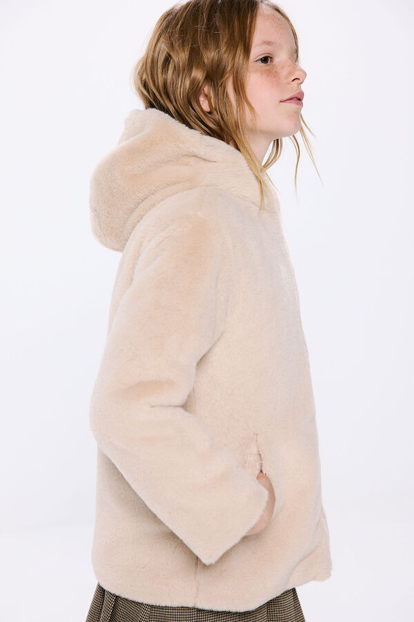 Springfield Kids Abrigo pelo ni&ntilde;a beige