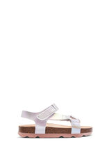 Conguitos Sandalias Bio Tiras Iridiscente blanco
