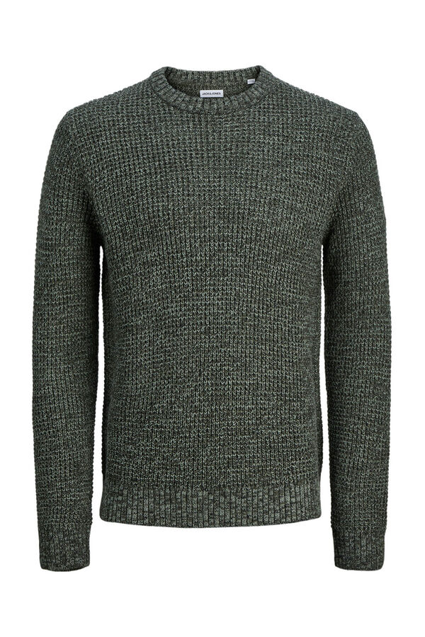 Jack & Jones Jersey b&aacute;sico de punto liso verde