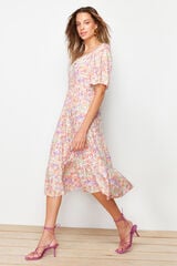 Trendyol Vestido midi escote coraz&oacute;n verde