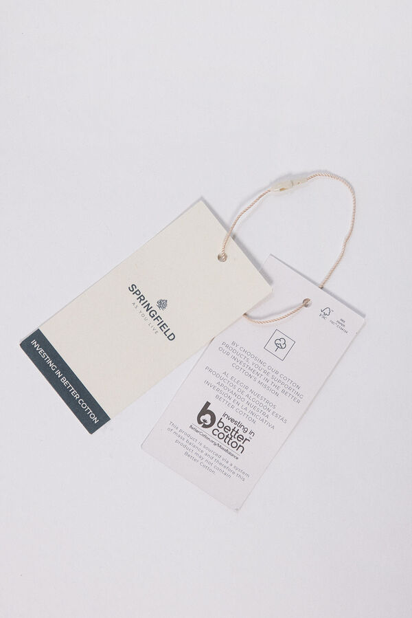 Springfield Blusa bordados &eacute;tnicos azules blanco