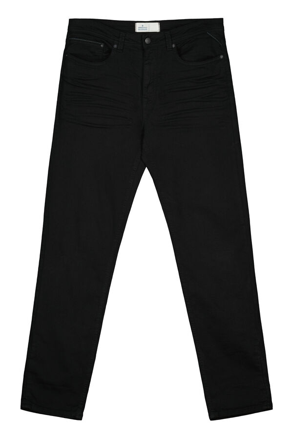 Springfield Pantal&oacute;n 5 bolsillos color slim lavado negro