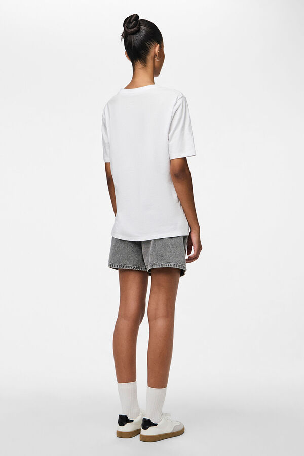 Pieces Camiseta gr&aacute;fica manga corta blanco