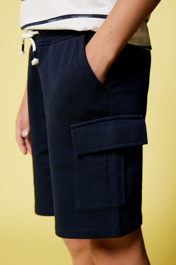 Springfield Kids Bermuda cargo niño azul