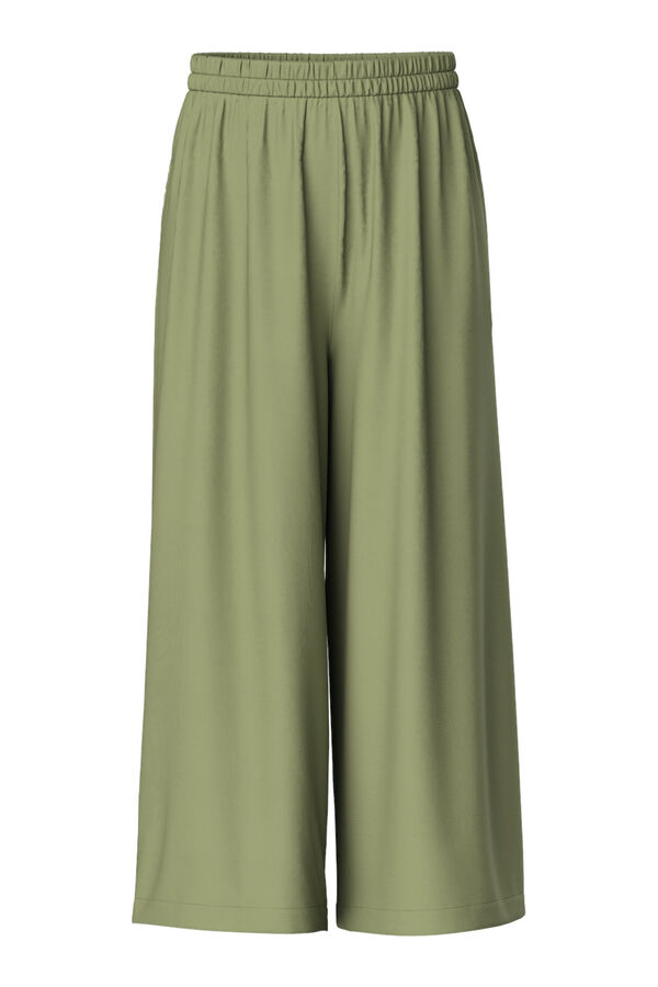 Pieces Pantal&oacute;n tipo culotte verde