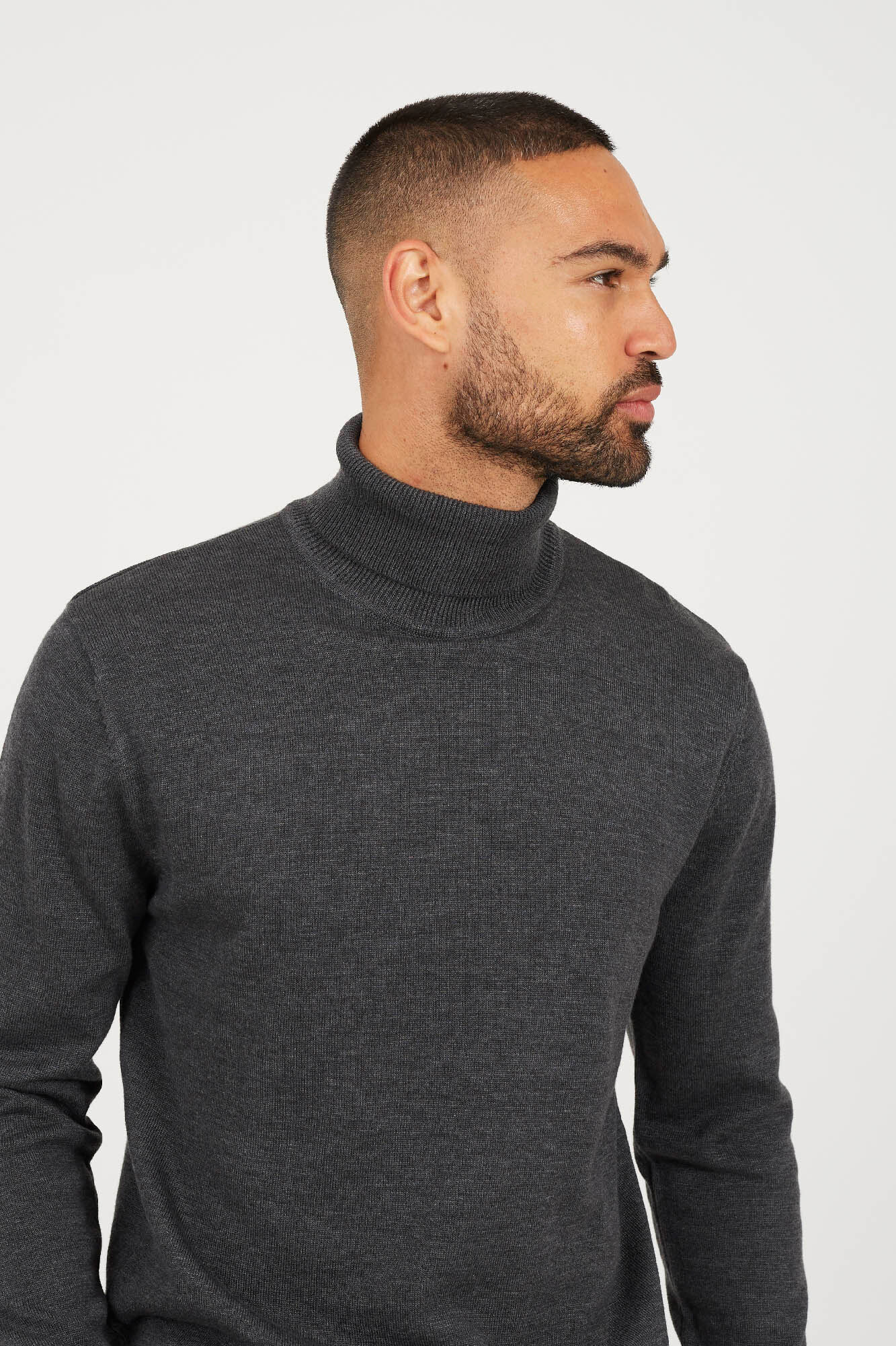 Brave Soul Jersey de punto con cuello alto