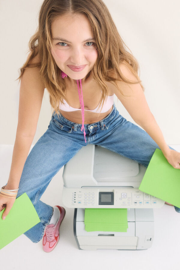 HI&BYE Suti&atilde; triangular de algod&atilde;o rosa com copas remov&iacute;veis rosa