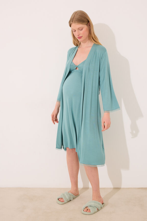 Women'secret Maternity robe verde &aacute;gua para gestante verde