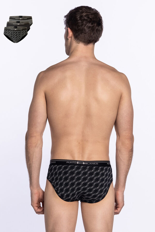 Punto Blanco Pack de 3 slips algod&oacute;n estampado