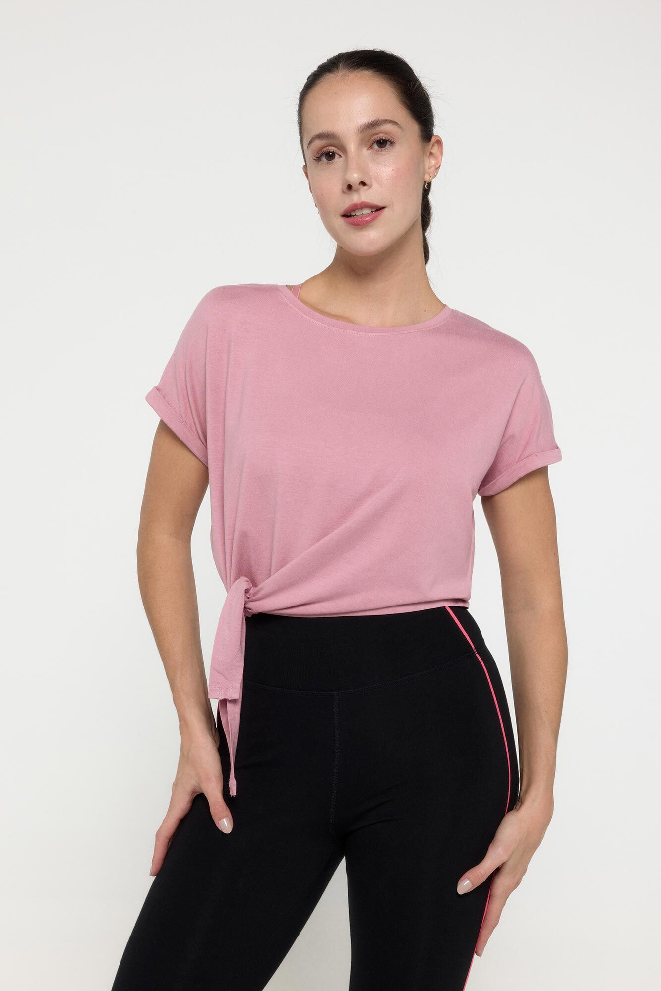 Only Play Camiseta de manga corta detalle nudo