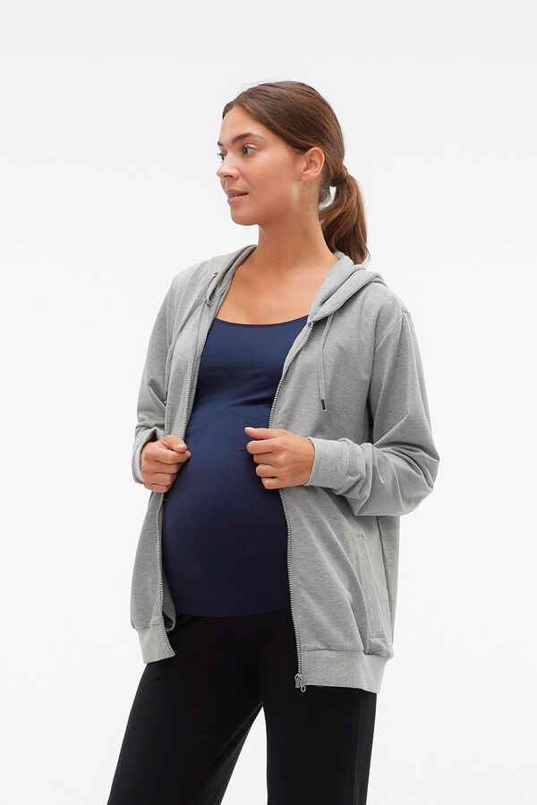 Mamalicious Sudadera maternity de porteo gris