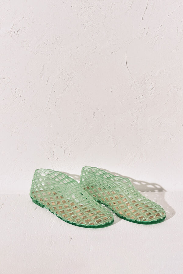 Women'secret Sandalias jelly efecto red verde verde