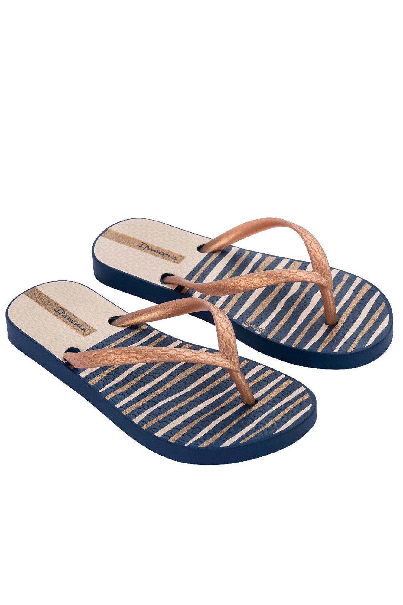 Ipanema Chinelos cl&aacute;ssicos riscas em azul