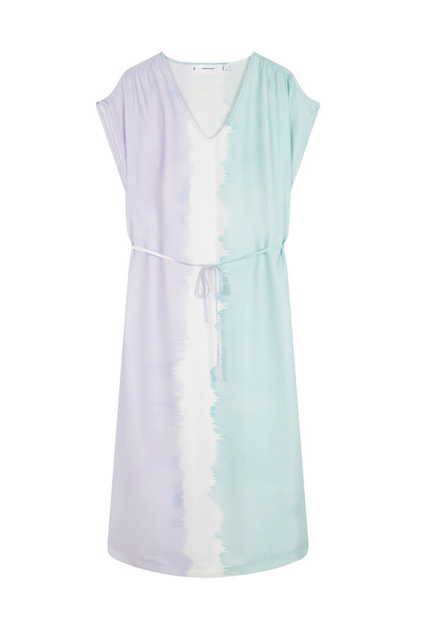 Women'secret Vestido largo tie-dye viscosa estampado