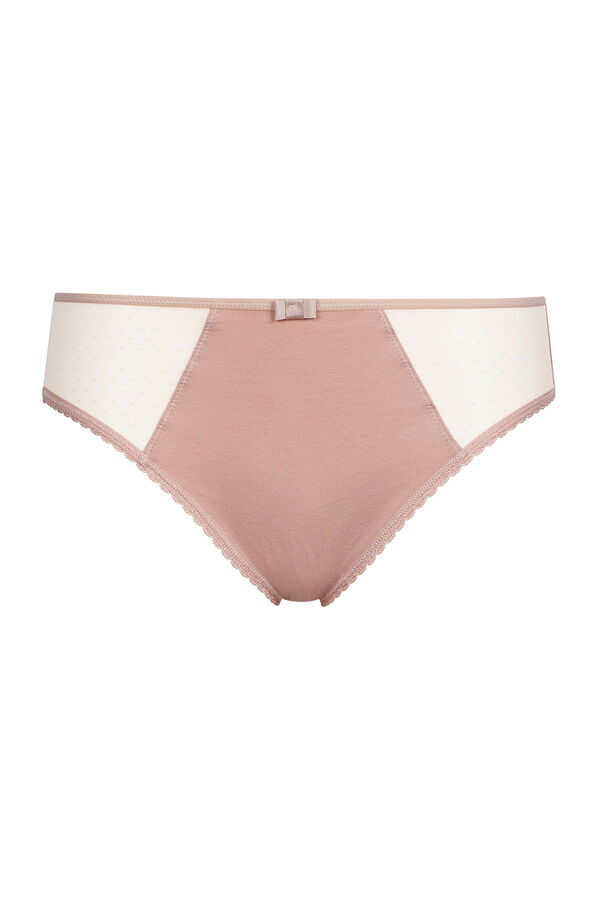 DIM Braga cl&aacute;sica Generous de algod&oacute;n org&aacute;nico  rosa